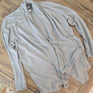 Athleta Light Gray Knit Cardigan